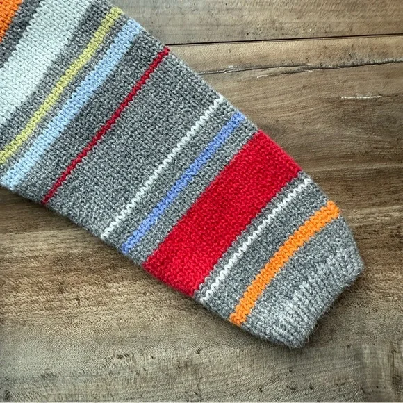 Hanna Andersson Gray + Multi Striped Sweater - Picture 5 of 8